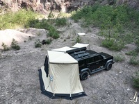 ADA OVERLAND Auvent de toit de véhicule imperméable à 270 degrés avec toile Rip-Stop, auvent latéral universel pour SUV, camions et fourgonnettes