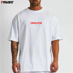Oversize <strong>T</strong> <strong>Shirts</strong> Cotton Plain Custom 100% Cotton Blank Tshirt Custom Logo Printing Embroidery White Shoulder Drop Mens <strong>T</strong> <strong>Shirts</strong> - Product Image 1
