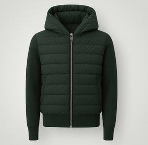 TN giacca ibrida da <span class=keywords><strong>uomo</strong></span> Slim Fit con Zip per la primavera autunno calda imbottita e con maniche in <span class=keywords><strong>lana</strong></span> imbottite - Product Image 3