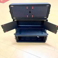 XYY OEM Flight case portable en plastique 19 pouces 2U-6U avec mousse de personnalisation et rangement