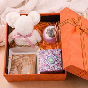 럭셔리 수제 밀랍 캔들 세트 맞춤 말린 꽃 향기 목욕 폭탄 및 바디 스파 선물 세트 크리스마스 가정 장식 - Product Image 4