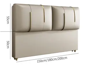 Ensemble de <span class=keywords><strong>chambre</strong></span> à coucher de luxe moderne, meubles en bois massif, plateforme doublée, cadre de lit, tête de lit, slette - Product Image 1