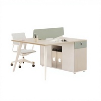 Estación de Trabajo para Oficina, Escritorio para Computadora, Muebles Modernos para Empleados, Mampara de Separación, Mesa Ejecutiva de Lujo, Personalización de Muebles