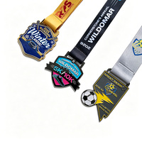 ميداليات رياضية معدنية مخصصة ثلاثية الأبعاد للجري والجمباز وكرة القدم والماراثون من الشركة المصنعة