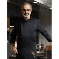 Uniforme de Chef Qiyi pour Hommes – Nouveau Design, Résistant à l'Usure et Anti-Salissures, Professionnel, Anti-Bouloches pour Restaurants et Bars