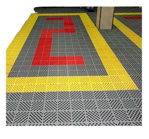 Grille anti-dérapante de drain de tapis de sol de pp de carrelages de garage en plastique portatif pour le magasin de lavage de voiture - Product Image 6