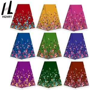 Henry Printed Tropical Style Garment Clothes Accept ODM/OEM Woven 100% Polyester Digital Printing Fabric For Women Skirts&Dress