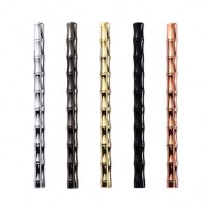 Bolígrafo de Bambú Personalizado en Latón Dorado Rosa Brillante, Regalo Empresarial Exquisito con Logotipo Artístico Único, Material de Papelería - Product Image 6