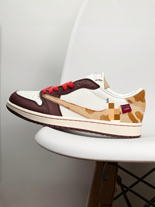 Chaussures de skate décontractées unisexes basses Putian <span class=keywords><strong>AJ1</strong></span> Hook Hiroshi Fujiwara TS Collaboration Lightning-Style pour Air 1, authentiques - Product Image 4
