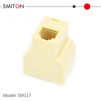 Adaptateur de câble téléphonique 1 femelle vers 2 femelles, connecteur RJ12 6P6C