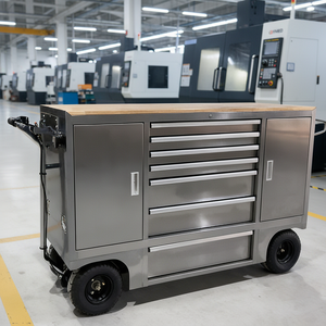 Carrito de Taller Móvil Todo en Uno <span class=keywords><strong>WINAMX</strong></span>, Mesa de Trabajo con Ruedas, Cajones y Panel de Colgado para un Espacio de Trabajo Más Limpio y Eficiente - Product Image 1