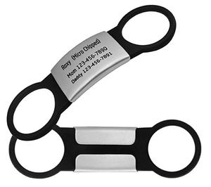 Sang Trọng Đơn Giản Cổ Điển Bền Không Thấm Nước Thép Không Gỉ Lập Trình Silicone Dog Thẻ Độc Đáo Mã <span class=keywords><strong>QR</strong></span> <span class=keywords><strong>Pet</strong></span> ID Theo Dõi <span class=keywords><strong>Tag</strong></span> - Product Image 3