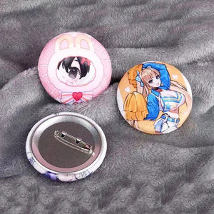 Custom Kpop Cartoon Anime Plush <strong>Badges</strong> Plush Tinplate <strong>Button</strong> <strong>Badge</strong> Custom Logo Offset Printing Name Metal Tin Pin Wholesale - Product Image 5