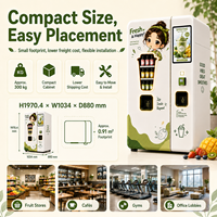 Distributeur automatique de smoothies pour supermarchés et bureaux, avec élévateur, pour jus de fruits, légumes et milkshakes