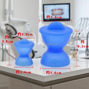 Gobelet de mélange <span class=keywords><strong>dentaire</strong></span> en silicone à double extrémité avec couvercle pour résine autopolymérisante de laboratoire <span class=keywords><strong>dentaire</strong></span> - Product Image 2