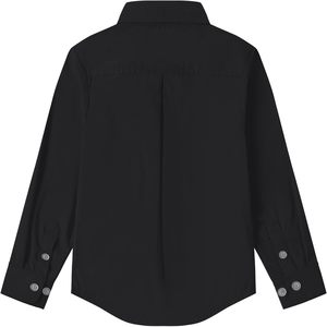 Camisas de uniforme escolar de manga larga para niños, camisa de vestir de algodón con botones y bolsillo en el pecho para niños - Product Image 5