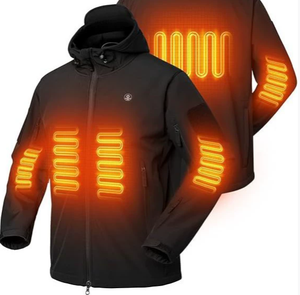 Chaqueta térmica de invierno, chaqueta de algodón con calefacción, traje de calefacción eléctrico con control inteligente de temperatura, a prueba de frío - Product Image 4