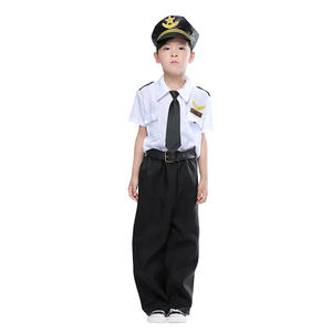 Conjunto de disfraz de <span class=keywords><strong>piloto</strong></span> para niños blanco para Halloween TV y películas inspiradas en disfraces promocionales baratos del Día de la carrera para niños - Product Image 5