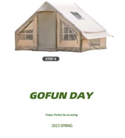 Tente de glamping gonflable, tente bulle, abri imperméable facile à installer pour les safaris, les resorts, la plage et les événements en plein air