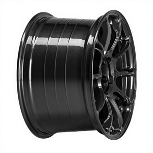 Jantes forgées noires brillantes 5x110 5x114.3 pour AUDI A1 GB VW <span class=keywords><strong>Polo</strong></span> <span class=keywords><strong>GTI</strong></span> 6R AWC SUBARU BRZ MAZDA ROADSTER NC LEXUS IS350 RC350 - Product Image 2