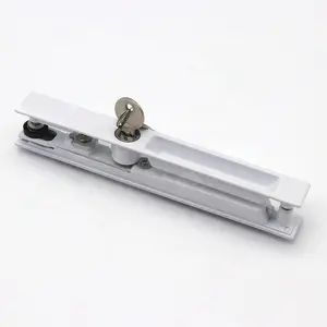 aluminum door and window accessories security sliding open locked latches wtih key