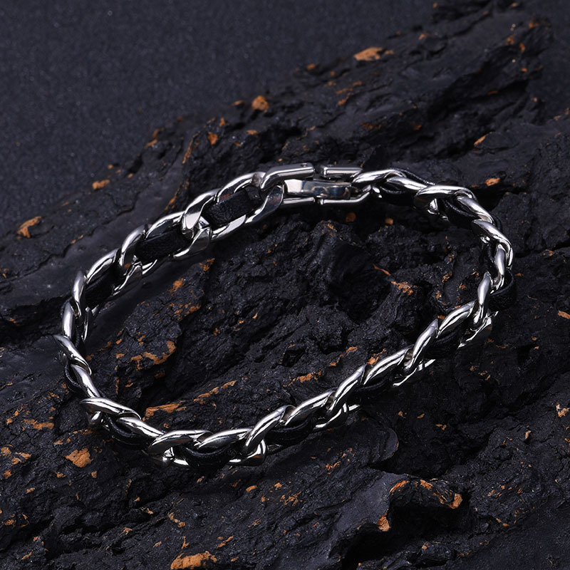 Men Handmade Multi Layer Black Cowhide
