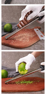 <span class=keywords><strong>Meilleure</strong></span> vente Outil de cuisine en acier inoxydable, râpe à <span class=keywords><strong>fromage</strong></span> citron et chocolat avec plastique bambou pour <span class=keywords><strong>fondue</strong></span> maison emballée dans une boîte - Product Image 4