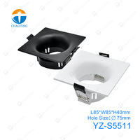 Resplandor ajustable 6500K techo inteligente Gu10 lámpara bombilla Mr16 Pc Downlight Spot luz empotrada Led Downlight de alta calidad para proyecto