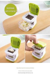 Prensador de ajo multifunción, picadora de ajo, rebanadora, rallador, trituradora, prensa para el hogar, utensilios de cocina de cebolla Manual - Product Image 5