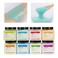 JMFREE Mascarillas de Gelatina Orgánicas Personalizadas de Marca Propia OEM, 50 Sabores, 400g de Polvo para Mascarilla Facial de Gelatina para Spa, MOQ Bajo