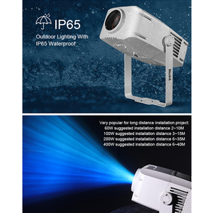 <span class=keywords><strong>Projecteur</strong></span> <span class=keywords><strong>LED</strong></span> <span class=keywords><strong>professionnel</strong></span> IP65 pour <span class=keywords><strong>extérieur</strong></span>, effet vague d'eau, 60W-400W, haute puissance, blanc, effet ondulation, éclairage publicitaire, contrôle DMX512 - Product Image 3