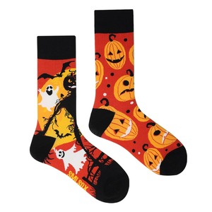 Personnalisé Coloré Drô<span class=keywords><strong>le</strong></span> AB Mode Couple Chaussettes Noël Père Noël Fonte Bonhomme De Neige Mignon Halloween Chaussettes Dépareillées - Product Image 3
