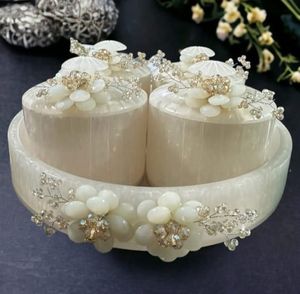 Ensemble de pots à fruits secs en résine faits à la main avec couvercle à clipser, contenants de rangement de luxe pour la cuisine avec plateau - Product Image 2