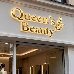 Enseigne de salon de coiffure intérieure et extérieure, logo d'entreprise, publicité LED, enseigne rétroéclairée personnalisée, enseigne de devanture de magasin, panneau pour signalisation d'hôtel - Product Image 2