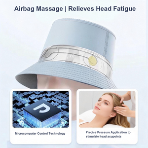 Masseur de <span class=keywords><strong>tête</strong></span> pour les migraines et le stress, <span class=keywords><strong>appareil</strong></span> de <span class=keywords><strong>massage</strong></span> du cuir chevelu à compression d'air électrique avec thérapie thermique - Product Image 6