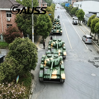 Char gonflable géant d'extérieur pour publicité promotionnelle, modèle de Panzer gonflable de simulation avec impression UV
