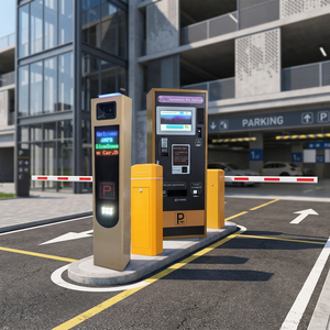Sistema Integral de Estacionamiento Automatizado con Barrera de Reconocimiento de Matrículas COMA y Kiosco de Pago Automático - Product Image 1