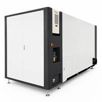 Machine de découpe laser à fibre CNC haute puissance sur rail avec enceinte de protection mobile pour la découpe de métaux épais
