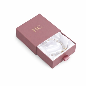 Boîte à bijoux de luxe pour collectionneur, boîte cadeau personnalisée, boîte à tiroir rigide, plateau en satin, laminage doux au toucher, logo personnalisé, vente en gros - Product Image 6