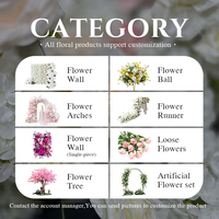 Sunwedding Seiden-Kunstblumen Rosen- & Lotus-Blumenkugel Hochzeitstischdekoration für Chinesisches Neujahr und Weihnachten Anpassbar