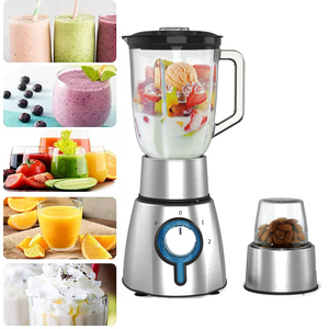 Cafulong smoothie Trái cây Mixer Máy xay sinh tố thép không gỉ blunder 1.5L thủy tinh thực phẩm Máy blinder trái cây blander nước trái cây Máy xay sinh tố - Product Image 3