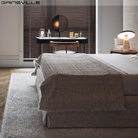 Meubles Gainsville Ensemble de meubles de chambre à coucher de haute qualité au design simple Cadre de lit Queen Size Lit double de luxe moderne en tissu king size