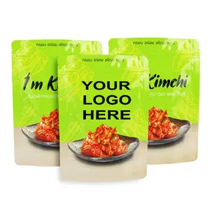 Customized Printing Packaging Zipper Bag Pickles Onions Transparent Cooking Pouch With Retort Material