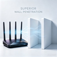 Routeur domestique 5G avec carte SIM, Wi-Fi multi-bandes 2,4 GHz 300 Mbps, signal stable, blanc, pour salles de jeux et cinémas
