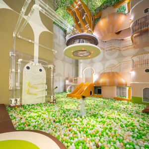 Équipement de jeux d'intérieur et d'extérieur commercial pour enfants, tout-petits et bébés avec piscine à balles, labyrinthe et jeux de rôle - Product Image 6