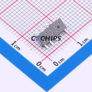 MSS23C02-H1.5 125 Slide Switch SMD Switch Double Pole Three Throw Rectangle Pin Header SMD Tab Vertical Mount - Product Image 2