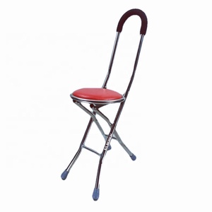KSMED <b>Walking</b> <b>Stick</b> with Chair KSM-CS Foldable Elderly <b>Walking</b> <b>Stick</b> with Seat or Chair Rutch Stool for Outdoor - Product Image 1