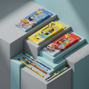 pokemon Pencil <b>Set</b> 8 PCS B Lead Random Korean Kids Graphite Pencils Stationery School Gift for Children Anime Wholesale - Product Image 2