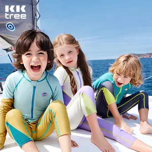KOCOTREE बच्चों के लिए लंबी बाजू वाली UV धूप से सुरक्षा वाला एक पीस स्विमवीयर स्विमसूट बच्चों के लिए समर पूल बीच स्विमिंग सूट