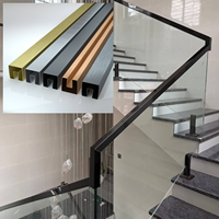 Main courante moderne en acier inoxydable pour balustrade de terrasse, haute qualité